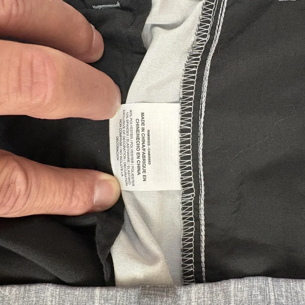 Nike Golf Chino Shorts Mens 40 Gray Plaid Tour Performance Dri-FIT 11in Inseam